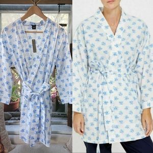 J.Crew "Shorty" Kimono Cotton Robe
